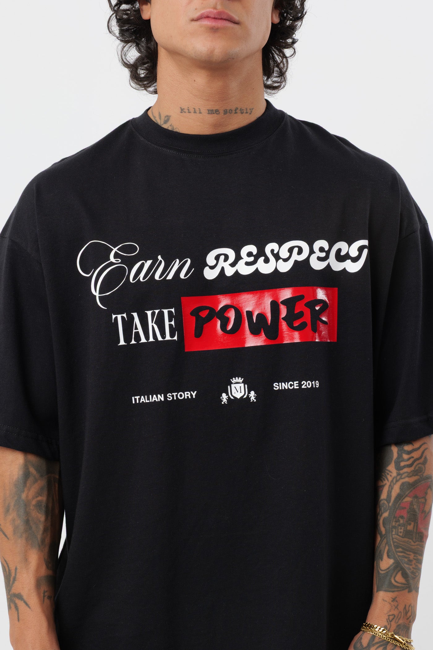T-Shirt Respect Nera
