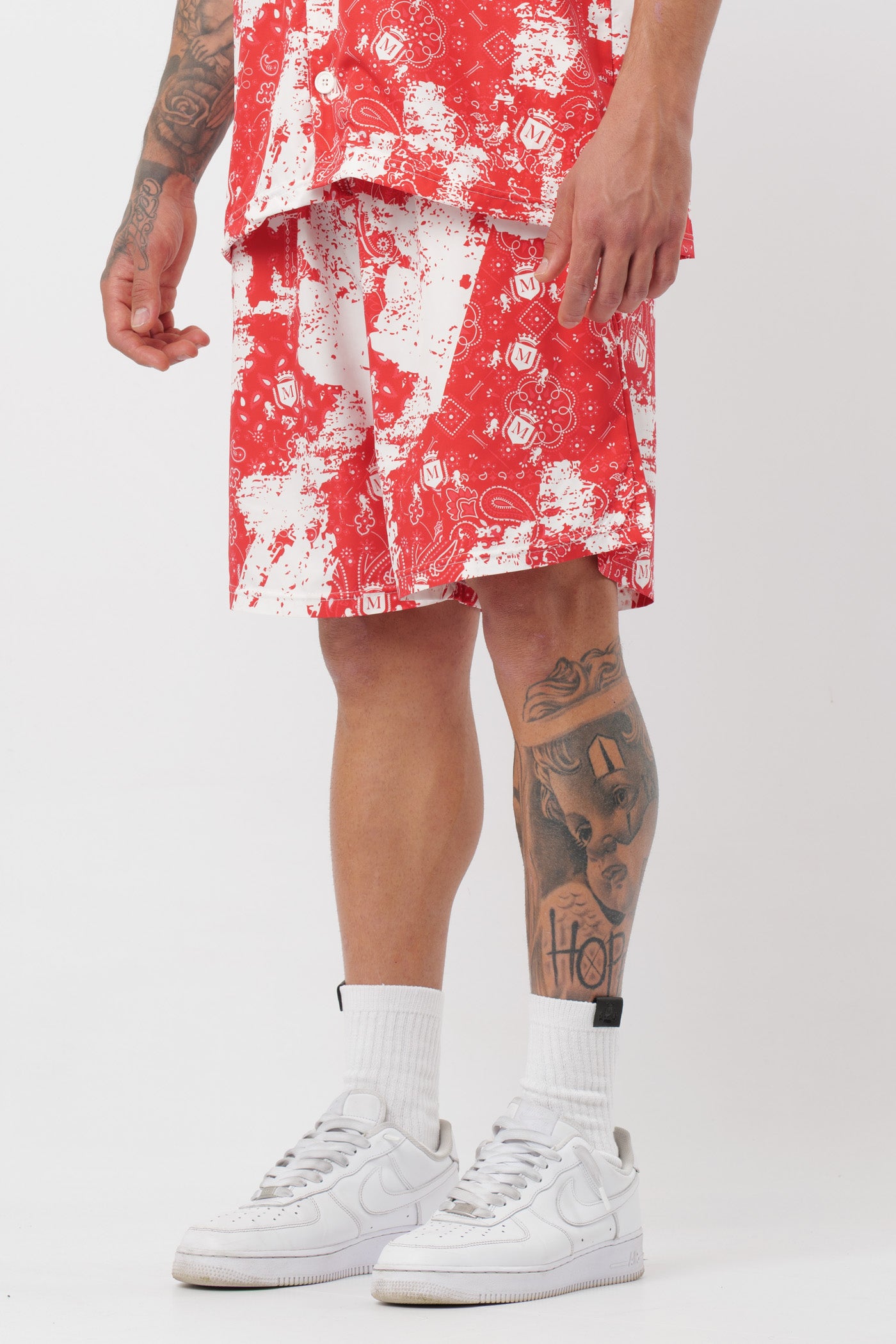 Coodinato Paisley Rosso