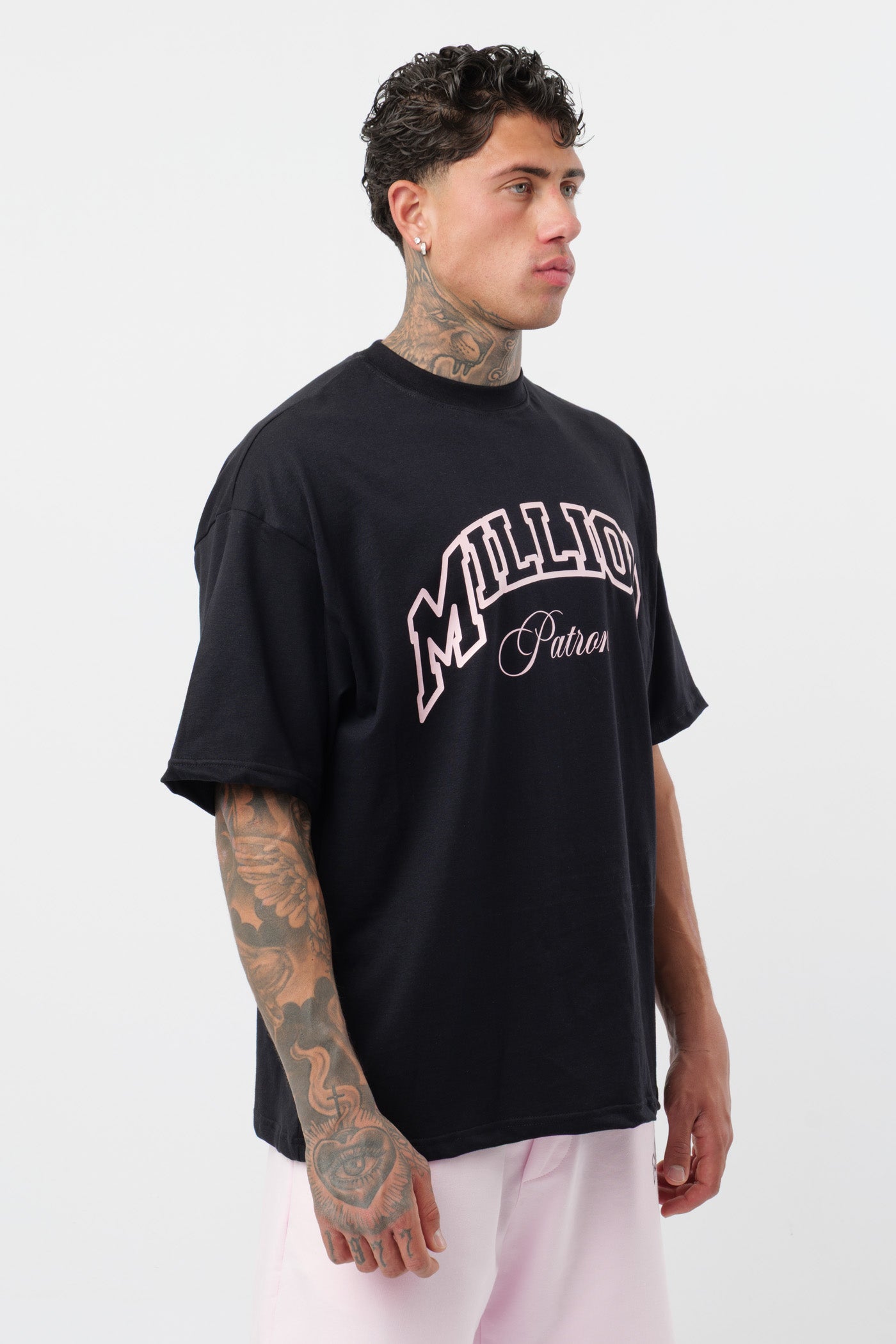 T-Shirt Patron Nera Rosa