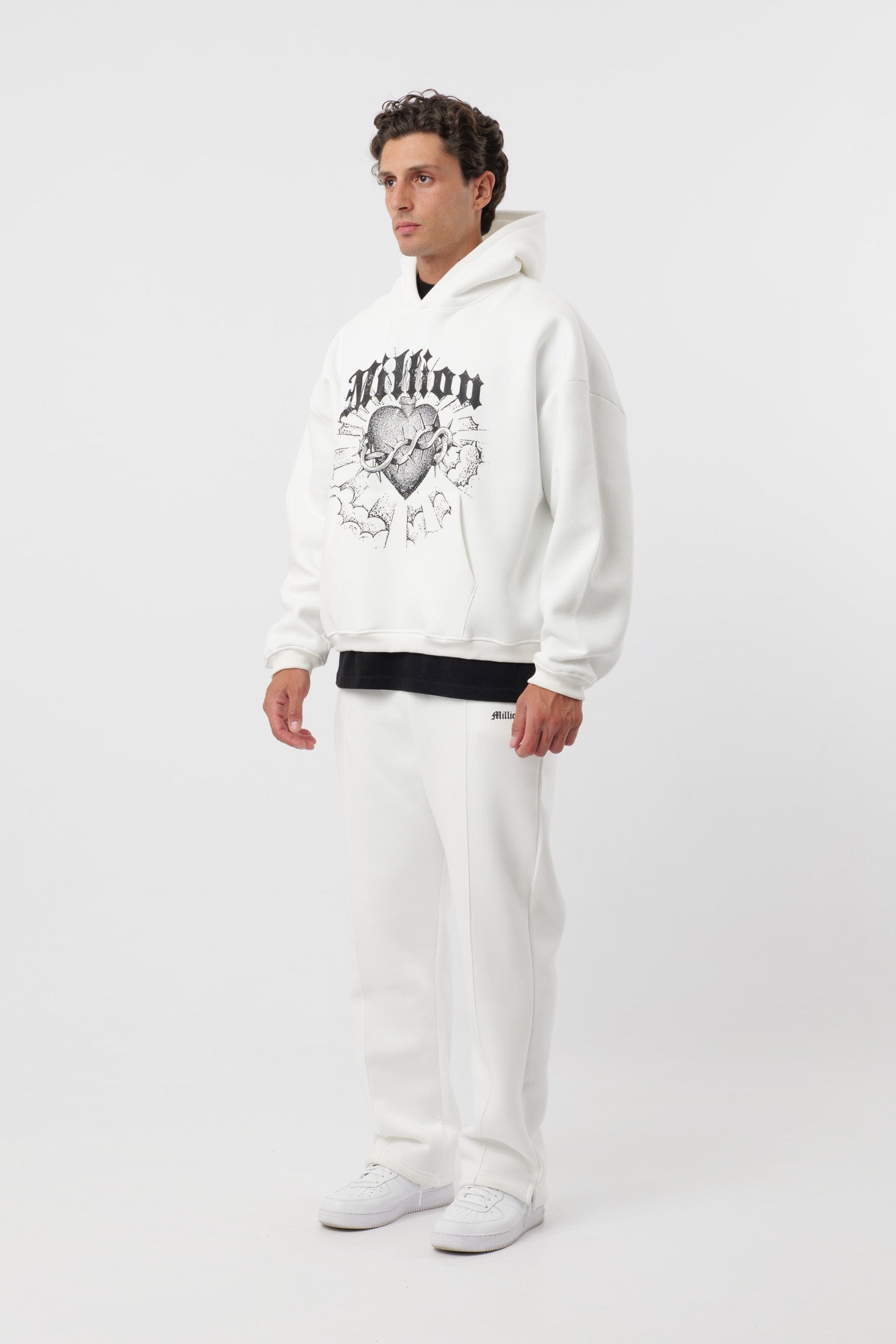 Hoodie Cream Heart