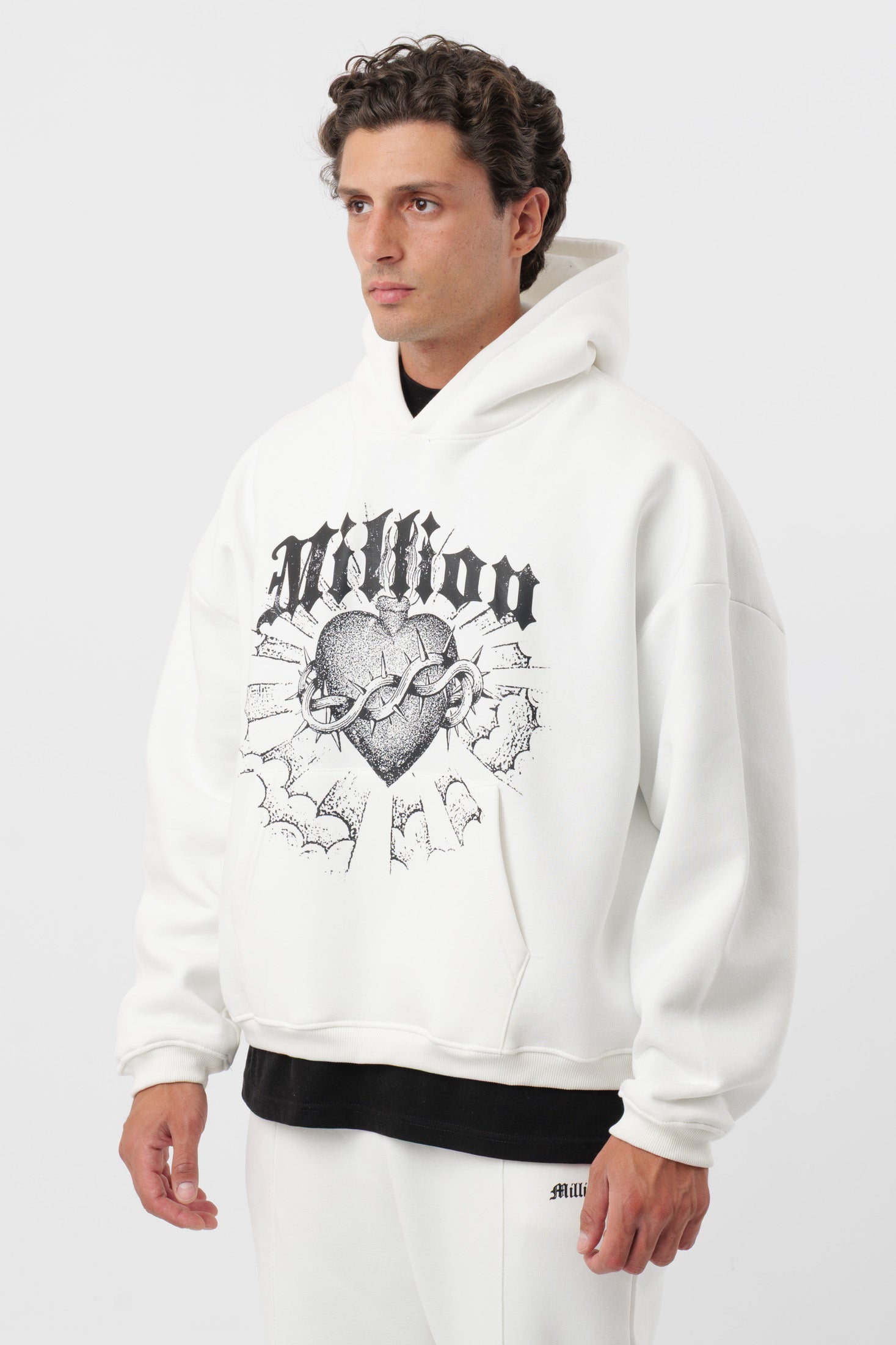 Hoodie Cream Heart