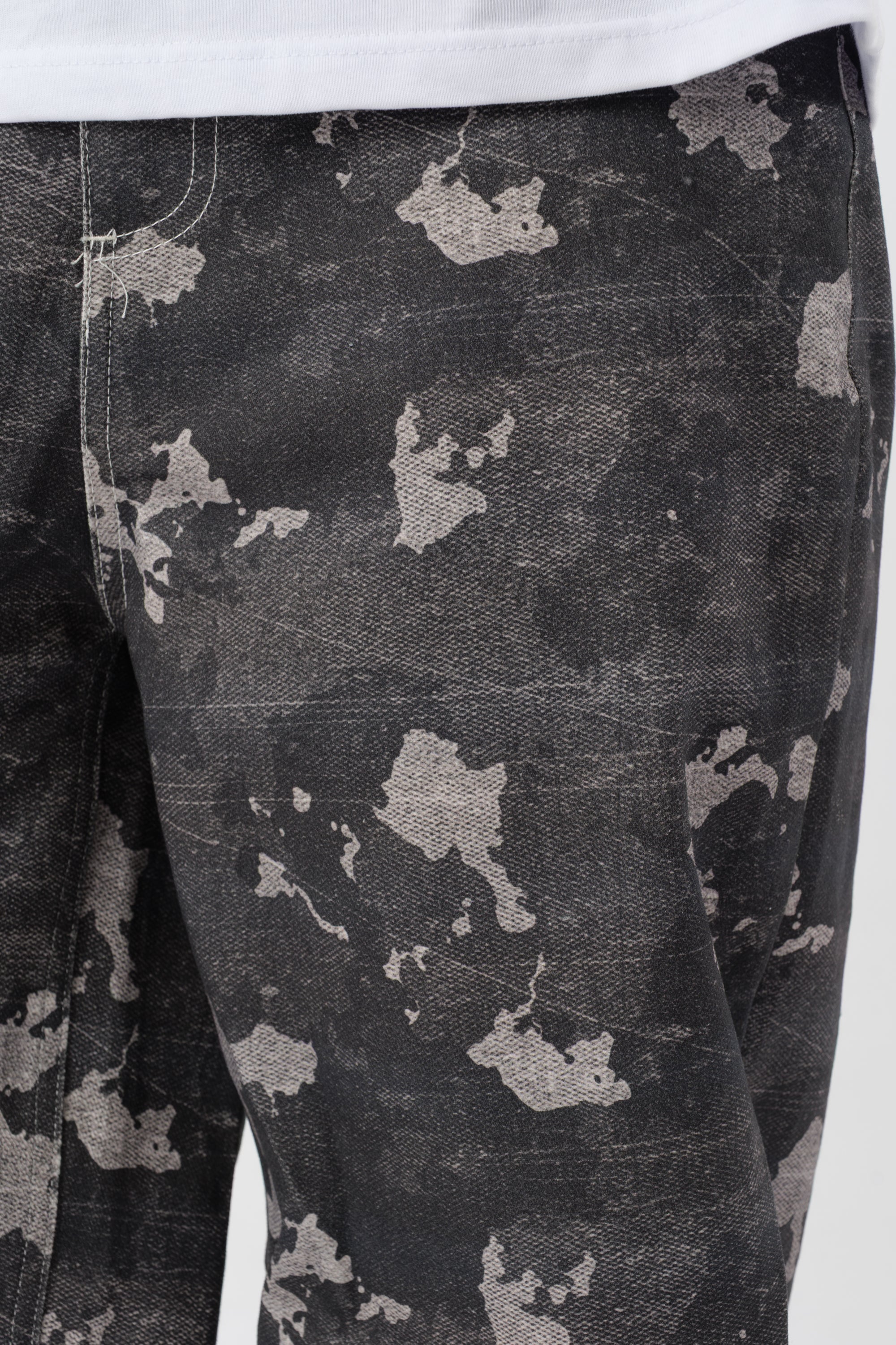 Jeans Camouflage Nero