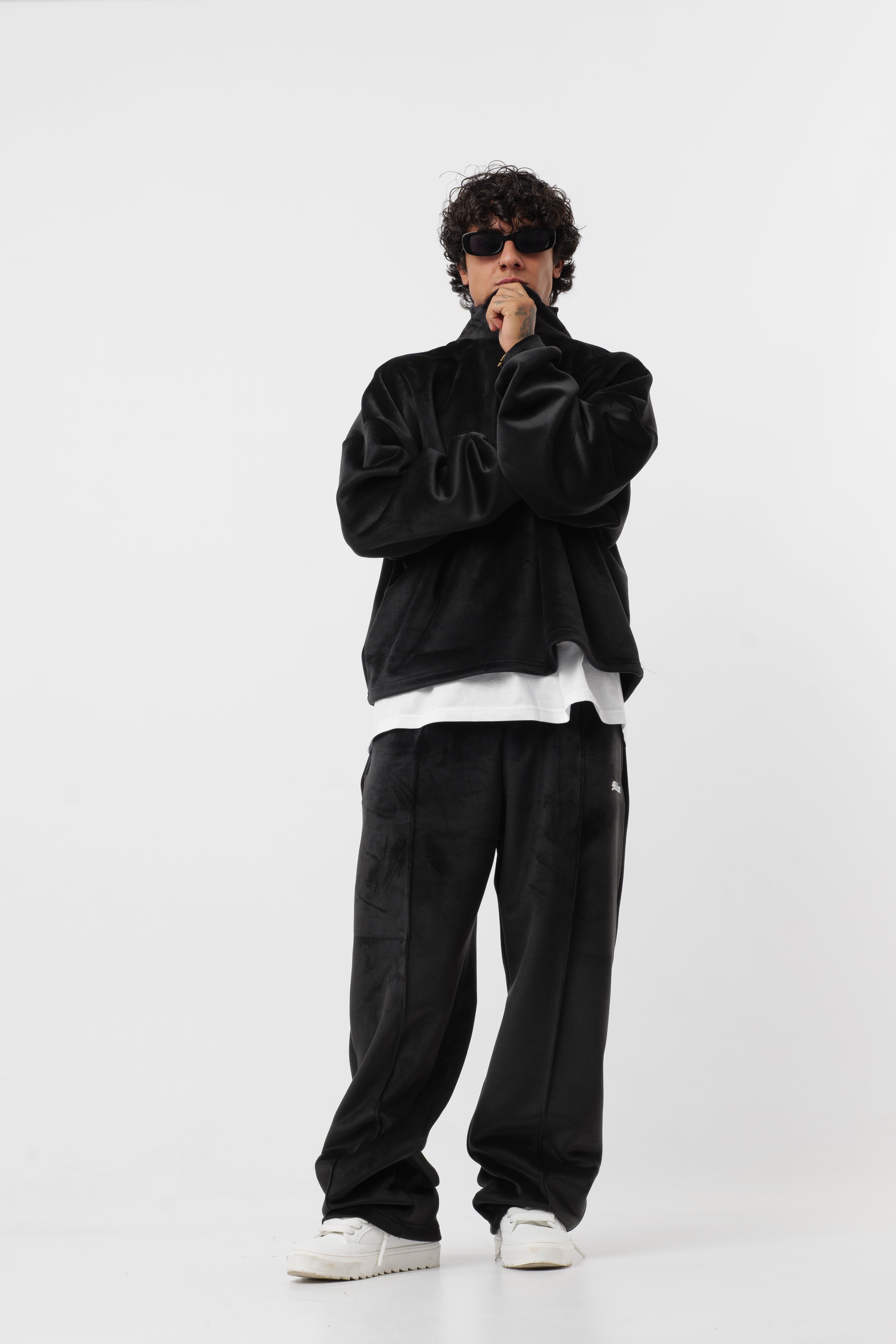 Tracksuit Velour Black