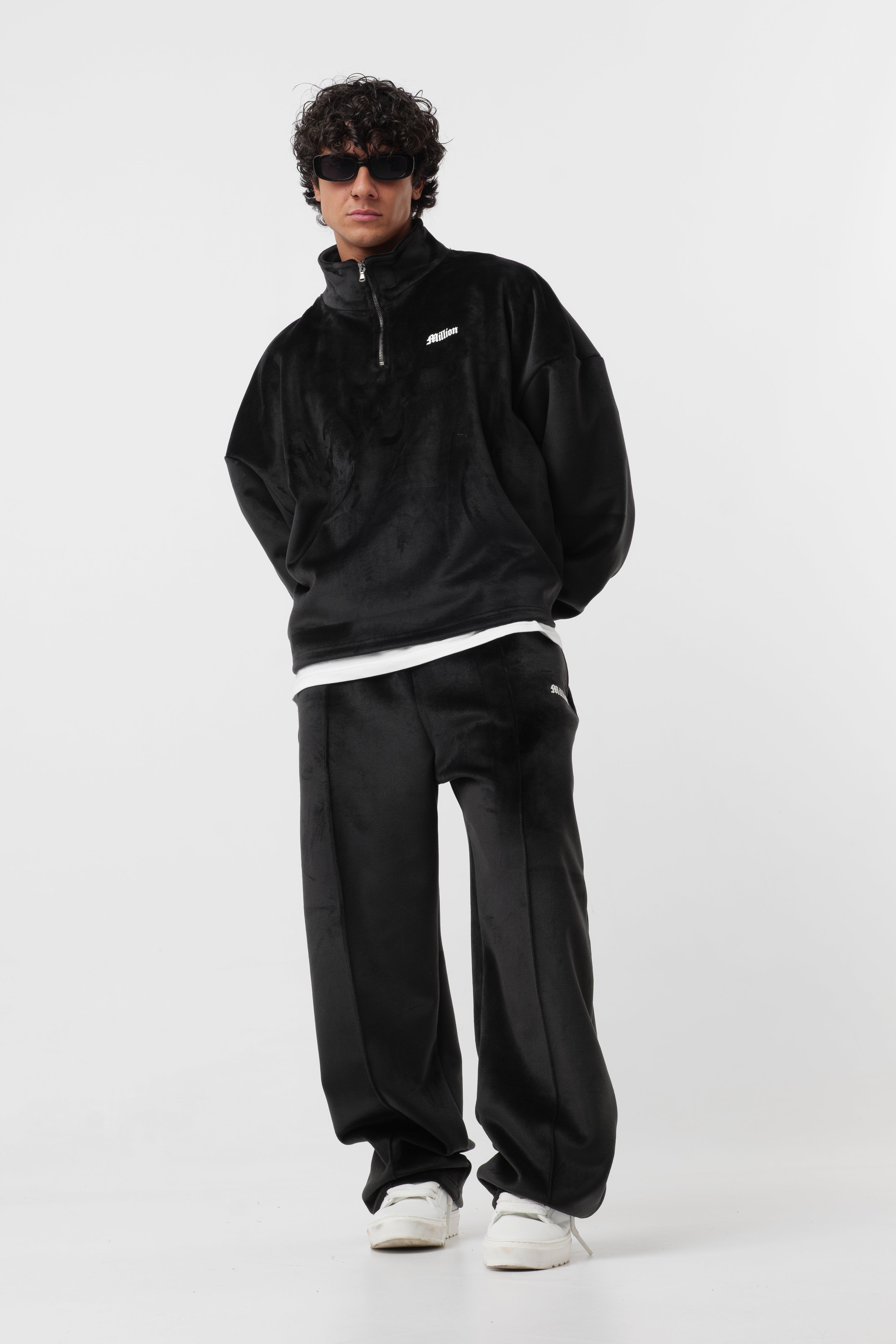 Tracksuit Velour Black