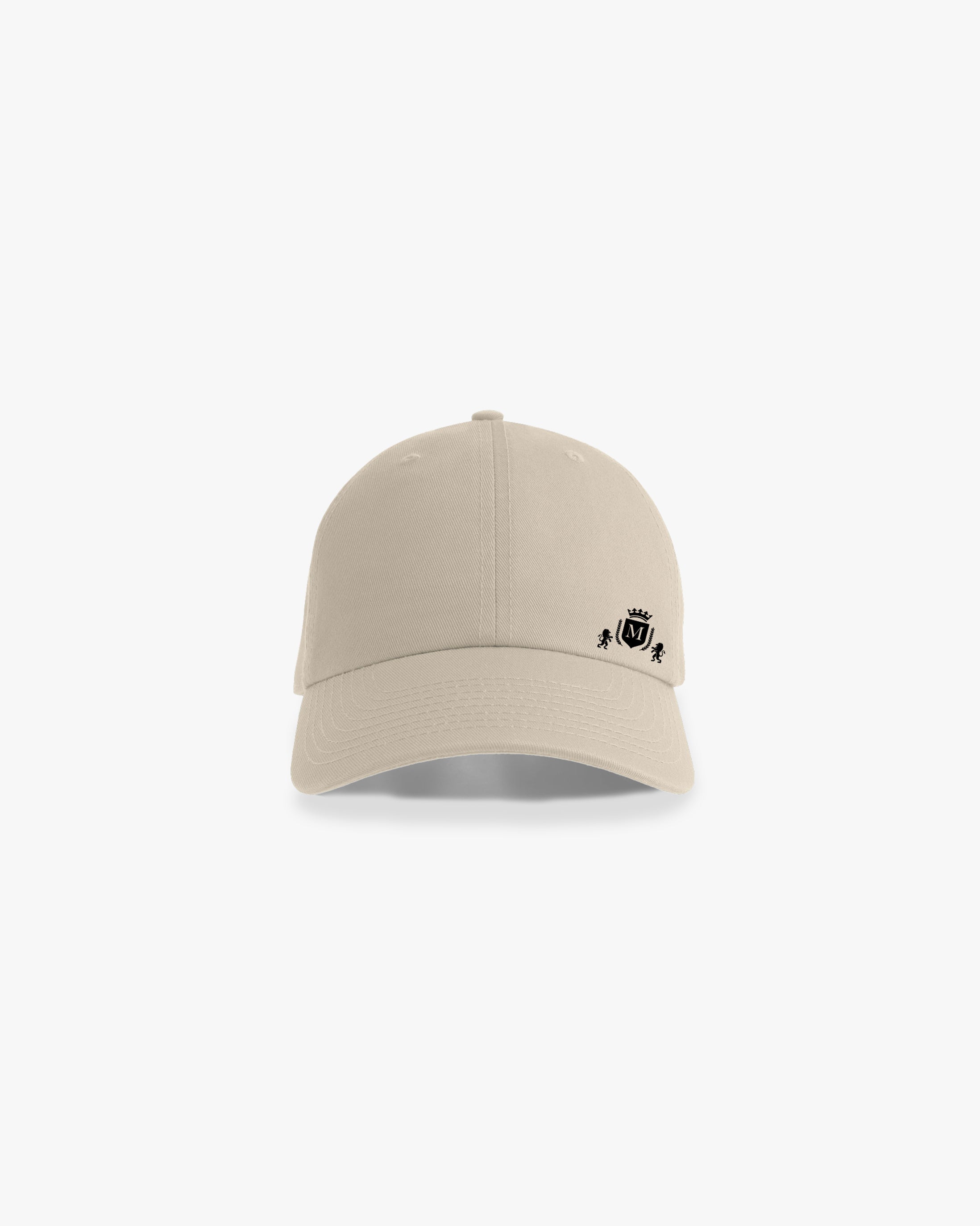 Cappello Beige con Mini-Logo Nero