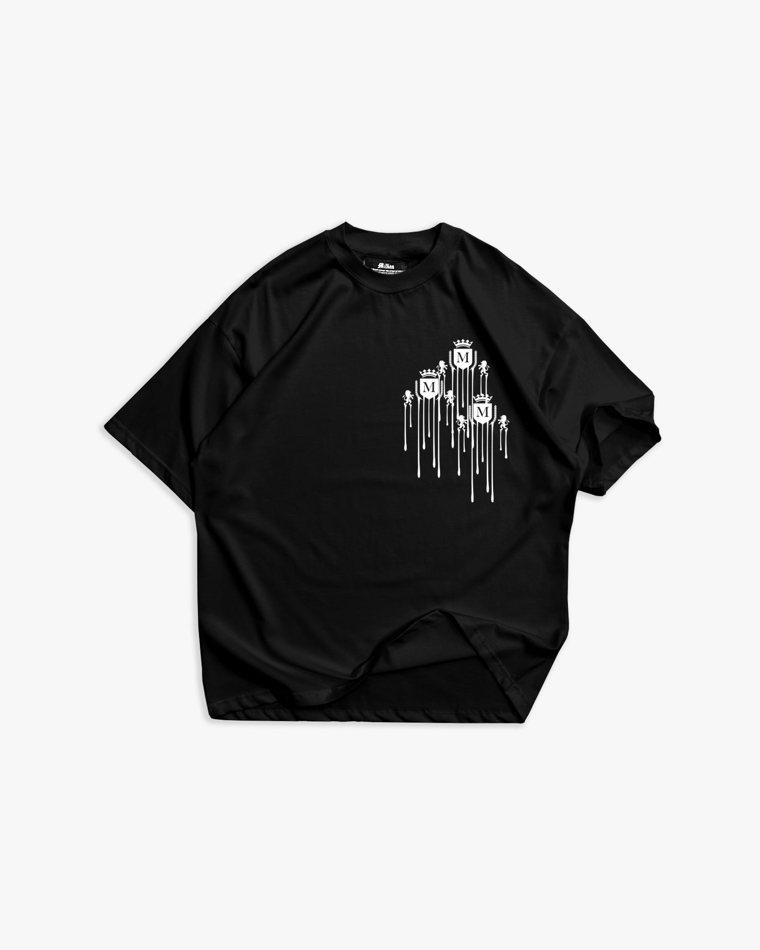 T-Shirt Logo Colato Nera
