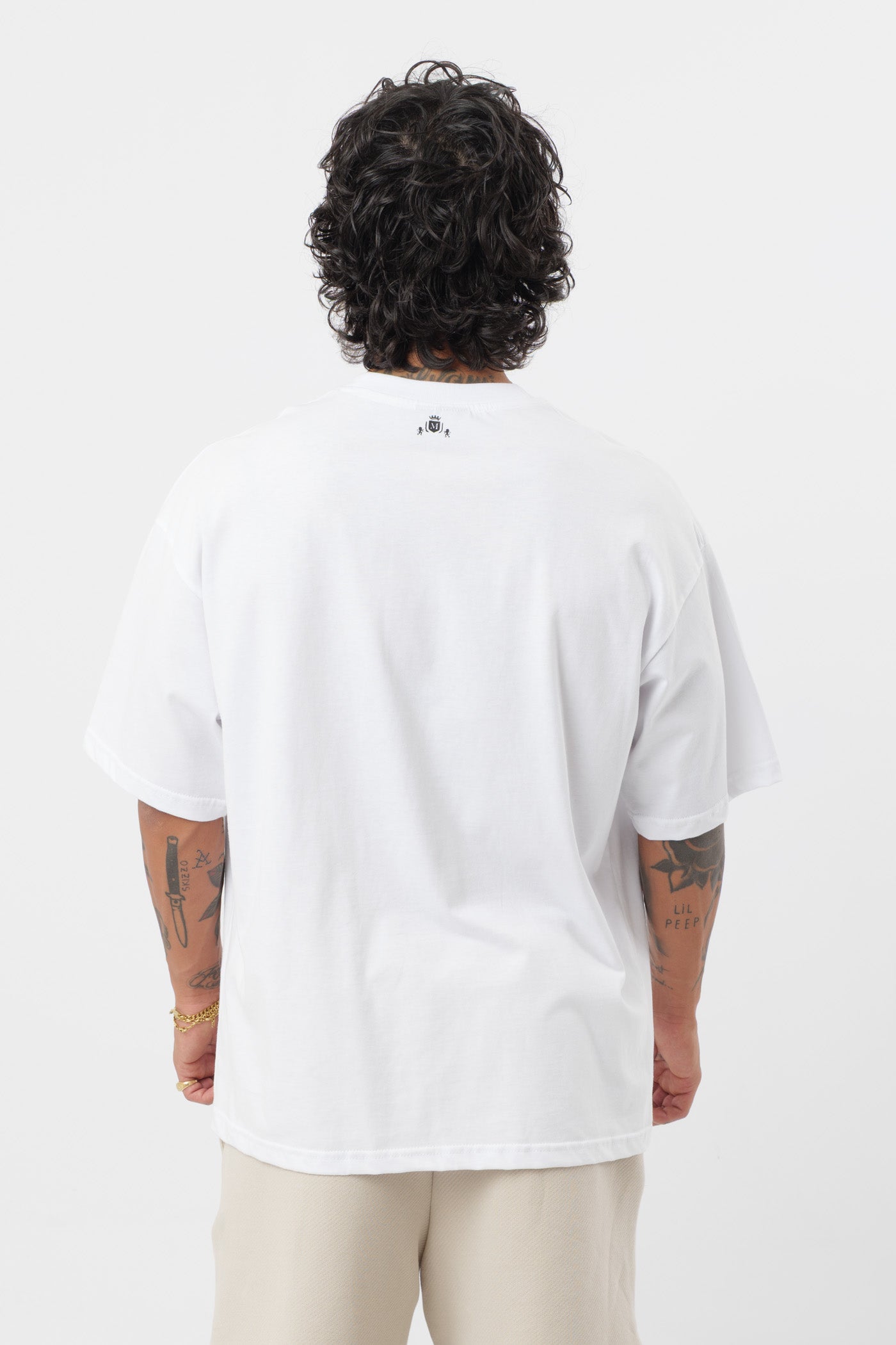 T-Shirt Logo Colato Bianca
