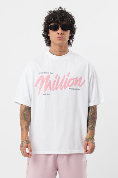 T-Shirt BabyRose Bianco
