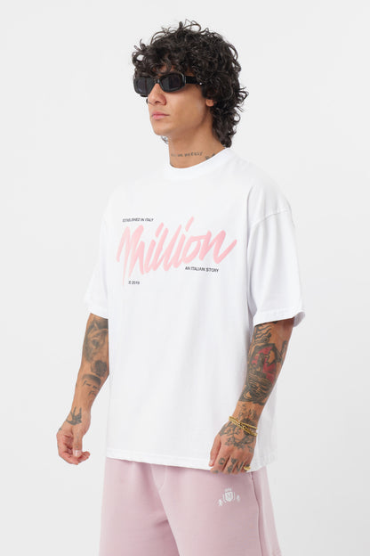T-Shirt BabyRose Bianco