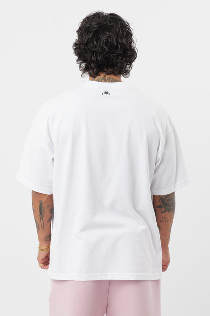T-Shirt BabyRose Bianco