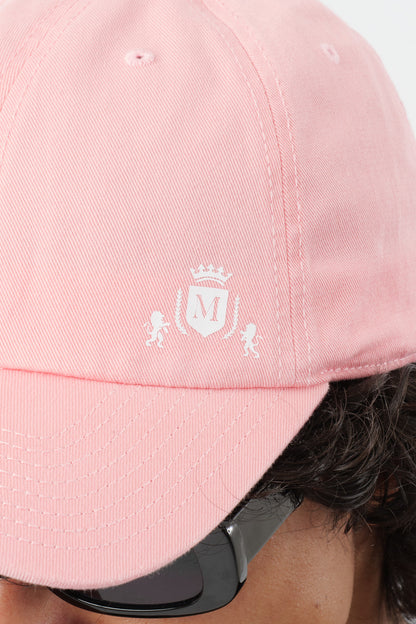 Cappello Rosa con Mini-Logo Bianco