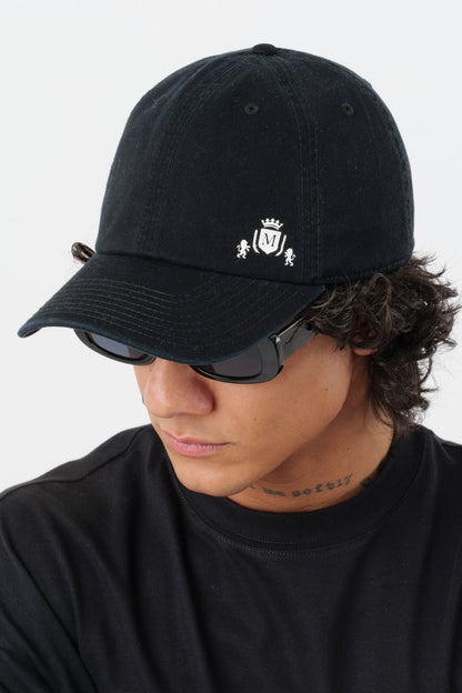 Cappello Nero con Mini-Logo Bianco