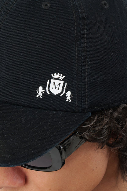 Cappello Nero con Mini-Logo Bianco
