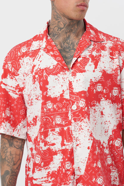 Coodinato Paisley Rosso