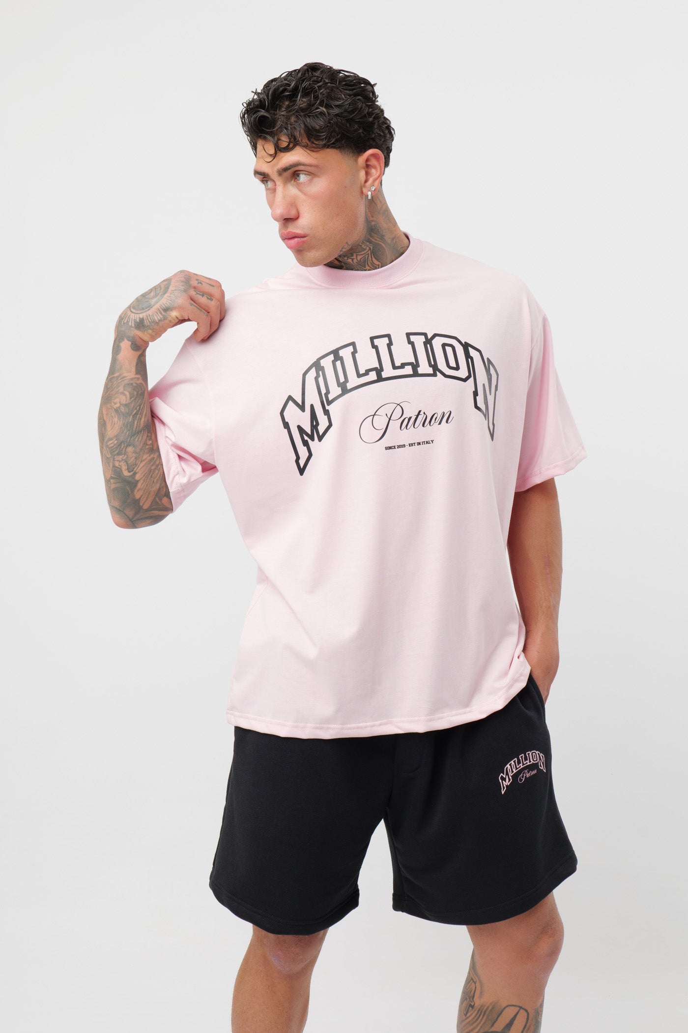 Short Patron Nero Rosa