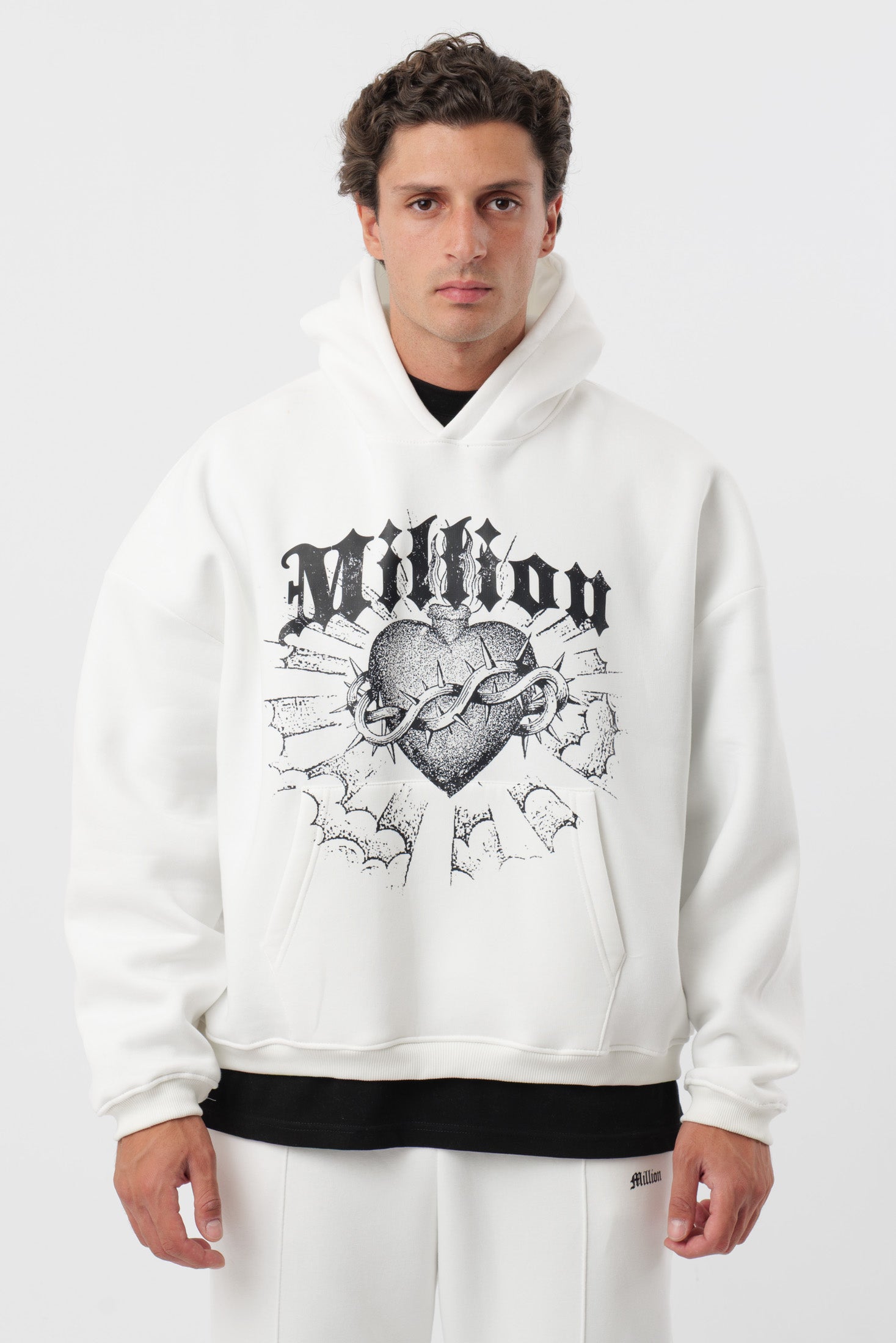 Hoodie Cream  Heart
