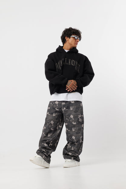 Jeans Camouflage Nero