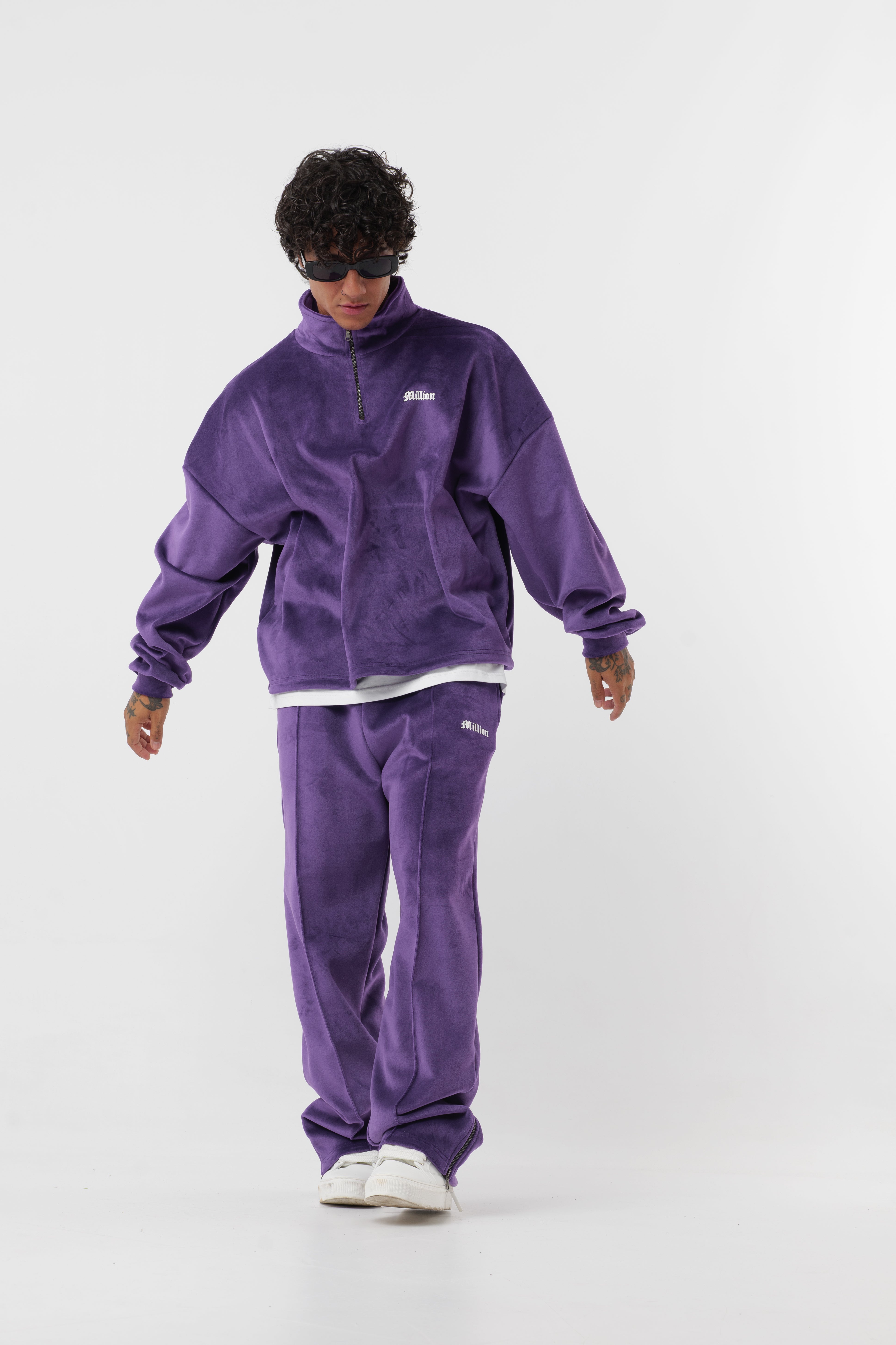 Tracksuit Velour Viola