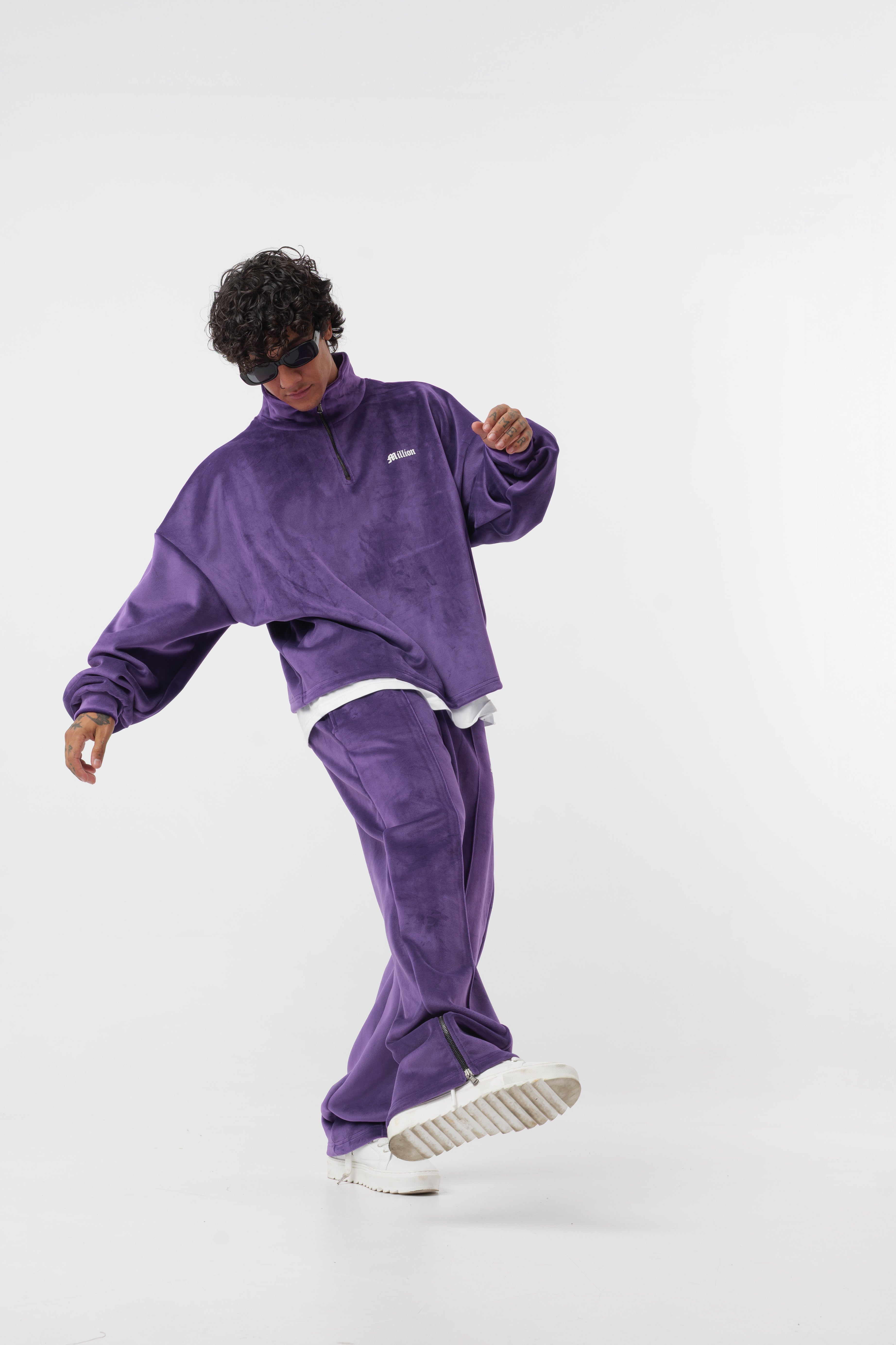 Tracksuit Velour Viola