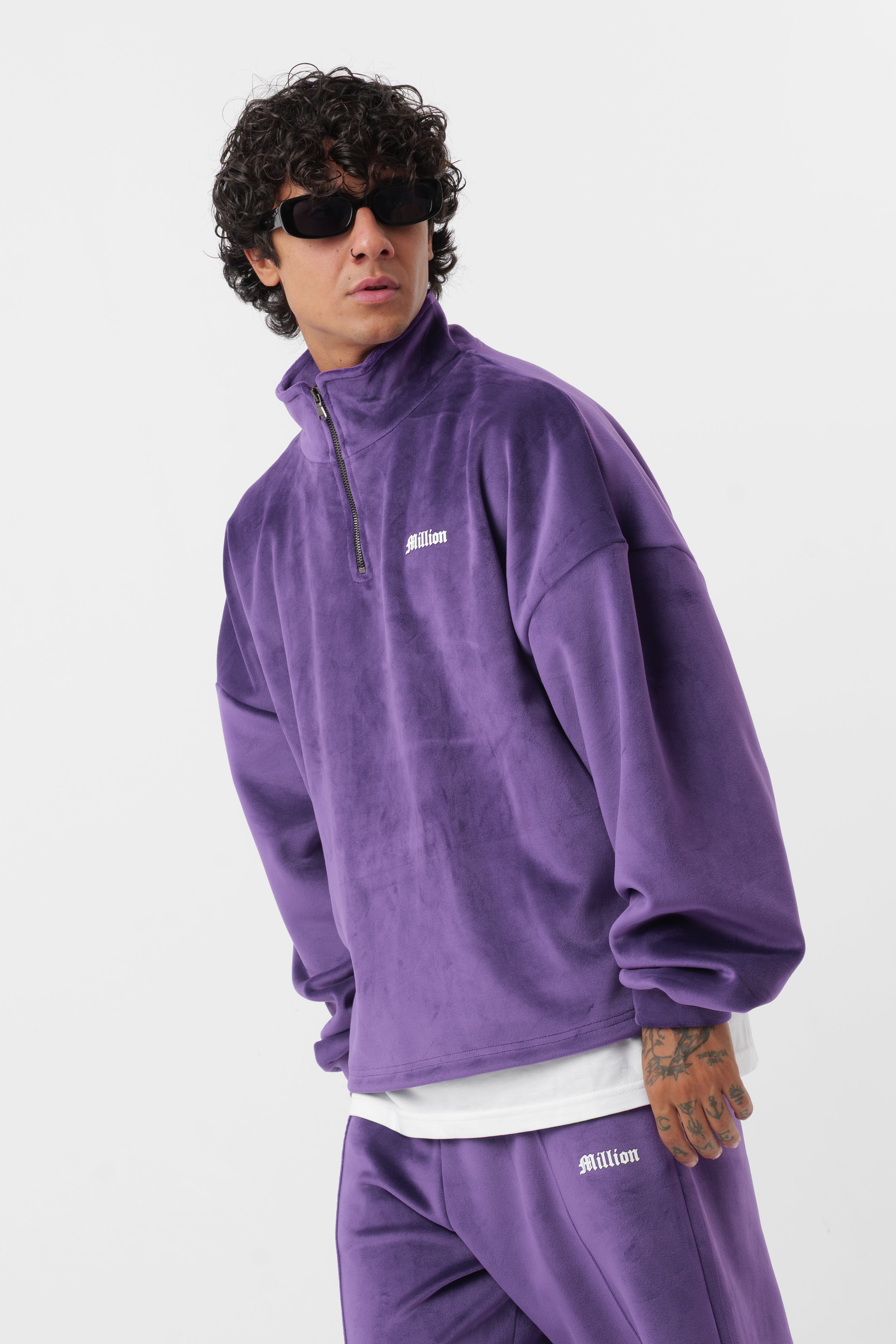 Tracksuit Velour Viola