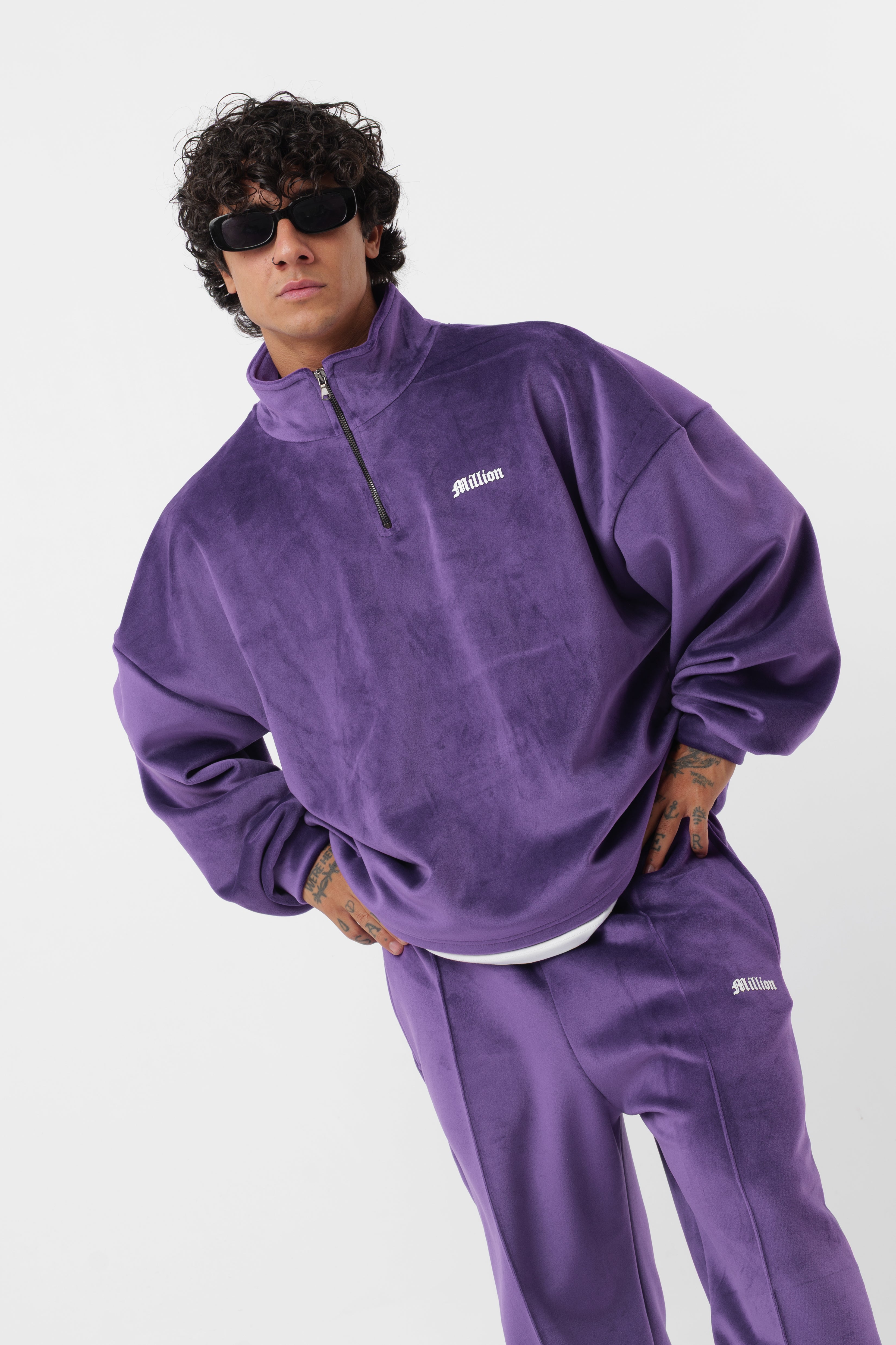 Tracksuit Velour Viola