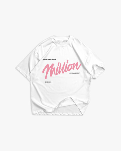 T-Shirt BabyRose Bianco
