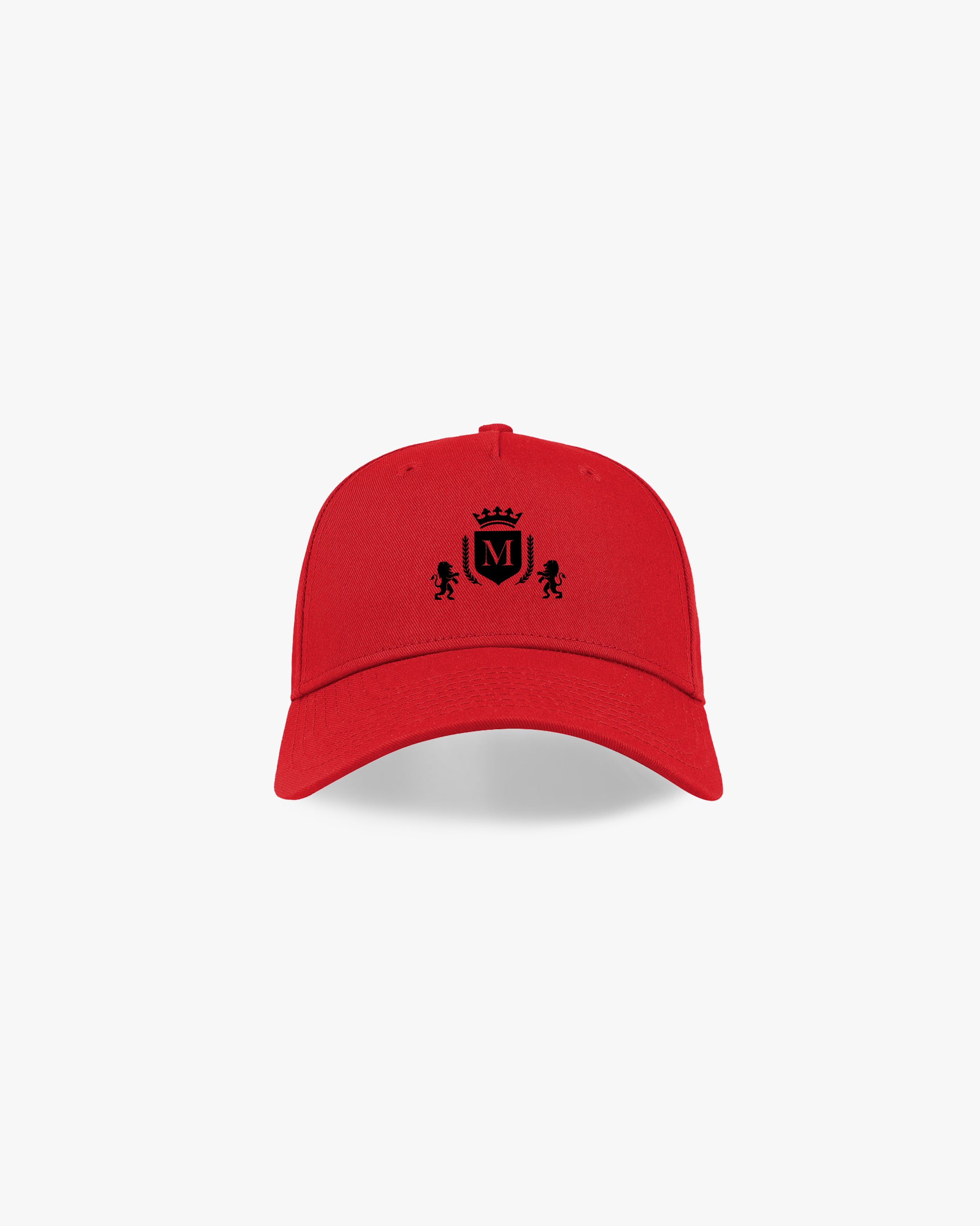 Cappello Rosso con Logo Nero