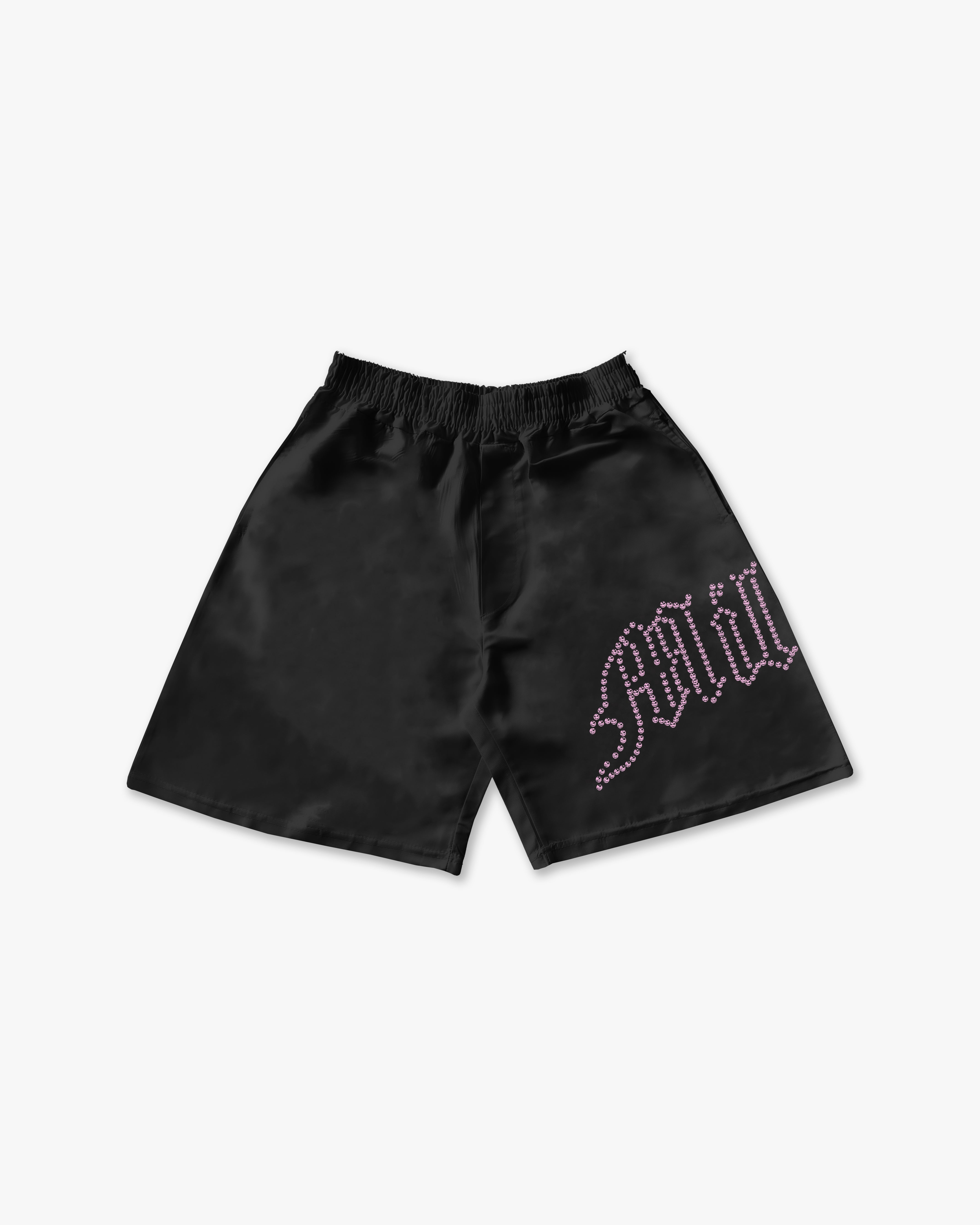 Shorts Tech Nero - Diamond Rosa