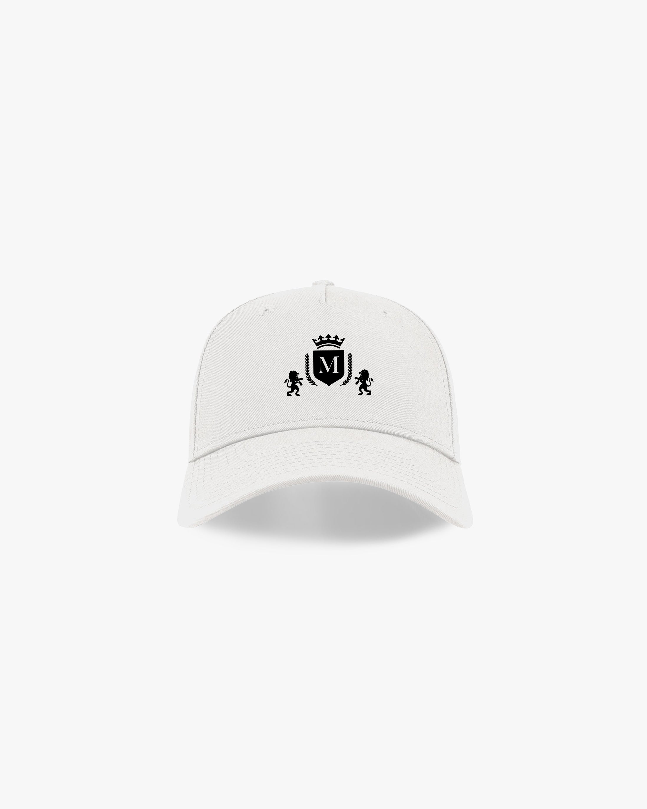 Cappello Bianco con Logo Nero